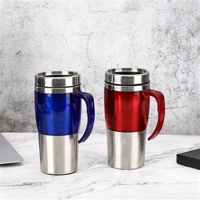 15 oz plastkrús með handfangi